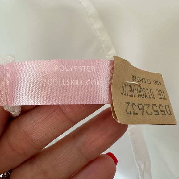 Dolls Kill Sugar Thrillz Moonglow Romance Ruffle Mini Dress - Picture 10 of 10